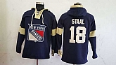 New York Rangers #18 Marc Staal Solid Color Navy Blue Stitched NHL Hoodie,baseball caps,new era cap wholesale,wholesale hats