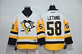 Pittsburgh Penguins #58 Kris Letang CCM Throwback White-Yellow Jerseys,baseball caps,new era cap wholesale,wholesale hats