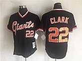 San Francisco Giants #22 Will Clark Mitchell And Ness Black Throwback Stitched Pullover Jersey,baseball caps,new era cap wholesale,wholesale hats