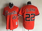 San Francisco Giants #22 Will Clark Mitchell And Ness Orange Throwback Stitched Pullover Jersey,baseball caps,new era cap wholesale,wholesale hats