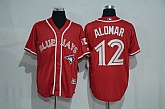 Toronto Blue Jays #12 Roberto Alomar Red New Cool Base Stitched Jersey,baseball caps,new era cap wholesale,wholesale hats