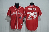 Toronto Blue Jays #29 Devon Travis Red New Cool Base Stitched Jersey,baseball caps,new era cap wholesale,wholesale hats