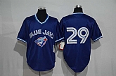Toronto Blue Jays #29 Joe Carter (No Name) Mitchell And Ness Blue Stitched Pullover Jersey,baseball caps,new era cap wholesale,wholesale hats