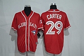 Toronto Blue Jays #29 Joe Carter Red New Cool Base Stitched Jersey,baseball caps,new era cap wholesale,wholesale hats