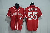 Toronto Blue Jays #55 Russell Martin Red New Cool Base Stitched Jersey,baseball caps,new era cap wholesale,wholesale hats