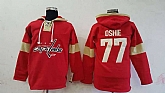 Washington Capitals #77 T.J Oshie Solid Color Red Stitched NHL Hoodie,baseball caps,new era cap wholesale,wholesale hats
