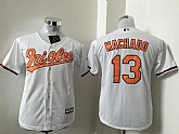 Youth Baltimore Orioles #13 Manny Machado White New Cool Base Stitched Baseball Jersey,baseball caps,new era cap wholesale,wholesale hats