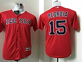 Youth Boston Red Sox #15 Dustin Pedroia Red New Cool Base Stitched Baseball Jersey,baseball caps,new era cap wholesale,wholesale hats