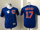 Youth Chicago Cubs #17 Kris Bryant Blue New Cool Base Stitched Baseball Jersey,baseball caps,new era cap wholesale,wholesale hats