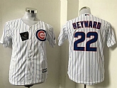 Youth Chicago Cubs #22 Jason Heyward White (Blue Strip) New Cool Base Stitched Baseball Jersey,baseball caps,new era cap wholesale,wholesale hats