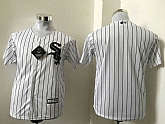 Youth Chicago White Sox Blank White (Black Strip) New Cool Base Stitched Baseball Jersey,baseball caps,new era cap wholesale,wholesale hats