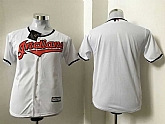 Youth Cleveland Indians Blank White New Cool Base Stitched Baseball Jersey,baseball caps,new era cap wholesale,wholesale hats