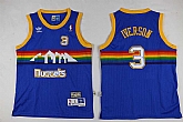 Youth Denver Nuggets #3 Allen Iverson Blue Stitched NBA Jersey
