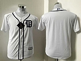 Youth Detroit Tigers Blank White New Cool Base Stitched Baseball Jersey