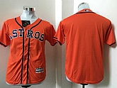Youth Houston Astros Blank Orange New Cool Base Stitched Baseball Jersey,baseball caps,new era cap wholesale,wholesale hats