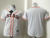 Youth Houston Astros Blank White New Cool Base Stitched Baseball Jersey,baseball caps,new era cap wholesale,wholesale hats