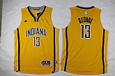 Youth Indiana Pacers #13 Paul George Revolution 30 Yellow Stitched Jersey