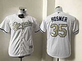 Youth Kansas City Royals #35 Eric Hosmer White-Gold New Cool Base Stitched Baseball Jersey,baseball caps,new era cap wholesale,wholesale hats
