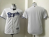 Youth Kansas City Royals Blank New Cool Base Stitched Baseball Jersey