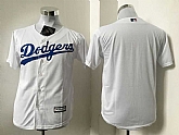 Youth Los Angeles Dodgers Blank White New Cool Base Stitched Baseball Jersey,baseball caps,new era cap wholesale,wholesale hats