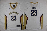 Youth New Orleans Pelicans #23 Anthony Davis Revolution 30 Swingman White Stitched Jersey