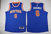 Youth New York Knicks #6 Kristaps Porzingis Blue Stitched Jersey,baseball caps,new era cap wholesale,wholesale hats