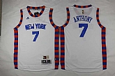 Youth New York Knicks #7 Carmelo Anthony White Stitched Jersey,baseball caps,new era cap wholesale,wholesale hats