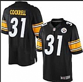 Youth Nike Pittsburgh Steelers #31 Ross Cockrell Black Team Color Stitched Game Jersey,baseball caps,new era cap wholesale,wholesale hats
