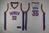 Youth Oklahoma City Thunder #35 Kevin Durant White Stitched NBA Jersey,baseball caps,new era cap wholesale,wholesale hats