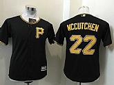 Youth Pittsburgh Pirates #22 Andrew McCutchen Black New Cool Base Stitched Baseball Jersey,baseball caps,new era cap wholesale,wholesale hats