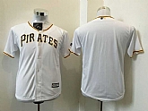 Youth Pittsburgh Pirates Blank White New Cool Base Stitched Baseball Jersey,baseball caps,new era cap wholesale,wholesale hats