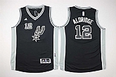 Youth San Antonio Spurs #12 LaMarcus Aldridge Black Swingman Stitched Jersey