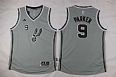 Youth San Antonio Spurs #9 Tony Parker Gray Swingman Stitched Jersey,baseball caps,new era cap wholesale,wholesale hats