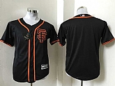 Youth San Francisco Giants Blank Black New Cool Base Stitched Baseball Jersey,baseball caps,new era cap wholesale,wholesale hats