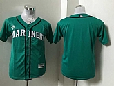 Youth Seattle Mariners Blank Green New Cool Base Stitched Baseball Jersey,baseball caps,new era cap wholesale,wholesale hats