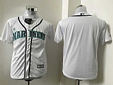 Youth Seattle Mariners Blank White New Cool Base Stitched Baseball Jersey