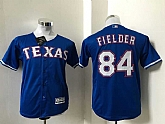 Youth Texas Rangers #84 Prince Fielder Blue New Cool Base Stitched Baseball Jersey,baseball caps,new era cap wholesale,wholesale hats