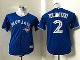 Youth Toronto Blue Jays #2 Troy Tulowitzki Blue New Cool Base Stitched Baseball Jersey,baseball caps,new era cap wholesale,wholesale hats