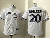 Youth Toronto Blue Jays #20 Josh Donaldson White New Cool Base Stitched Baseball Jersey,baseball caps,new era cap wholesale,wholesale hats