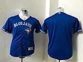 Youth Toronto Blue Jays Blank Blue New Cool Base Stitched Baseball Jersey,baseball caps,new era cap wholesale,wholesale hats