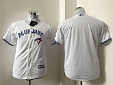 Youth Toronto Blue Jays Blank White New Cool Base Stitched Baseball Jersey,baseball caps,new era cap wholesale,wholesale hats