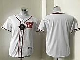 Youth Washington Nationals Blank White New Cool Base Stitched Baseball Jersey,baseball caps,new era cap wholesale,wholesale hats