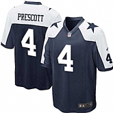 Youth Nike Dallas Cowboys #4 Dak Prescott Navy Blue Thanksgiving Stitched Game Jersey,baseball caps,new era cap wholesale,wholesale hats