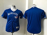 Youth Toronto Blue Jays Customized Blue New Cool Base Stitched Baseball Jersey,baseball caps,new era cap wholesale,wholesale hats