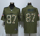 Nike Limited Kansas City Chiefs #87 Kelce Green Salute To Service Stitched Jersey,baseball caps,new era cap wholesale,wholesale hats