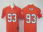 Nike Limited Miami Dolphins #93 Ndamukong Suh Orange Men's Rush Stitched Jersey,baseball caps,new era cap wholesale,wholesale hats