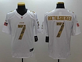 Nike Limited Pittsburgh Steelers #7 Ben Roethlisberger Salute To Service White Stitched Jersey,baseball caps,new era cap wholesale,wholesale hats