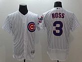 Chicago Cubs #3 David Ross White 2016 Flexbase Collection Stitched Jersey,baseball caps,new era cap wholesale,wholesale hats