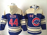 Chicago Cubs #44 Anthony Rizzo Blue Sweatshirt Baseball Stitched Hoodie,baseball caps,new era cap wholesale,wholesale hats