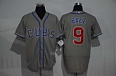 Chicago Cubs #9 Javier Baez Gray Alternate New Cool Base Stitched Baseball Jersey,baseball caps,new era cap wholesale,wholesale hats